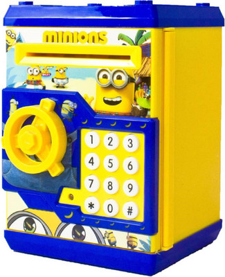 Yuvraj Creation Coin Bank ATM 18 Coin Bank(Yellow)