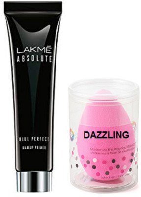

DAZZLING Sponge Puff & lakme absolute primer(Set of 2)