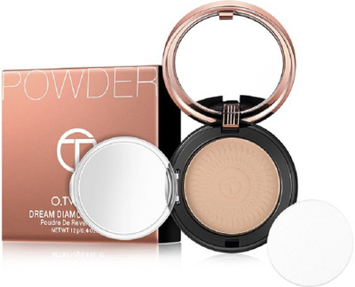 

O.TWO.O 6054 : Dream Diamond Natural Face Powder - Mineral, Oil-control, Brighten, Concealer, Whitening Make Up Pressed Powder With Puff Compact(6054A21)