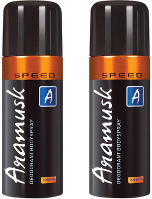 

Aramusk Speed Deodorant Body Spray for Men 150ML Each (Pack of 2) Deodorant Spray - For Men & Women(300 ml, Pack of 2)
