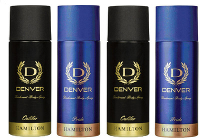 

Denver CALIBER & PRIDE COMBO SET OF 4 Deodorant Spray - For Men(660 ml, Pack of 4)