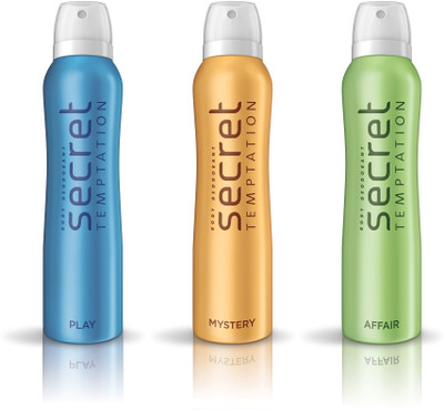 

Secret Temptation deodorant Deodorant Spray - For Women(450 ml, Pack of 3)