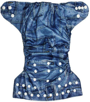 

Baby Shopiieee baby 1 pcs. reusable cloth diaper with 1pcs. 3 layer microfiber insert pad 3-24 months - Blue - L