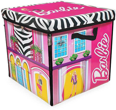 

Neat-Oh Barbie ZipBin 40 Doll Dream House Toy Box & Playmat(Pink)
