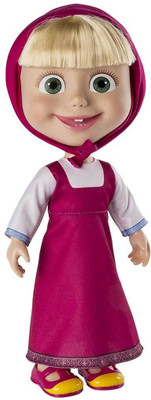 

Spin Master Masha and the Bear - 12" Giggle and Play Masha - Interactive Doll(Purple)