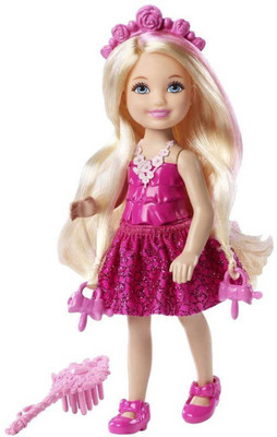 

Mattel Barbie DKB57 Endless Hair Kingdom Chelsea Doll, Pink(Pink)