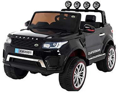 

Baybee Range Rover Evoque Sport Battery Operated Ride On Bike for Kids with Music, Horn, Headlights | 50 Kg Weight Capacity and Age 2 and Up Year Olds Girls Boys -- Black Car Battery Operated Ride On(Black)