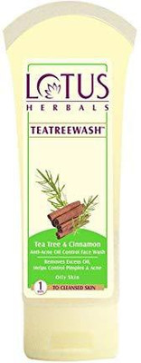 Lotus Tea Tree & Cinnamon Anti Acne Oil Control Face Wash(80 g)