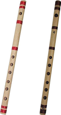 SG MUSICAL Indian Bansuri Combo A and B Bamboo Flute(44 cm)