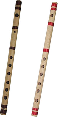SG MUSICAL Indian Bansuri Combo A and C Bamboo Flute(43 cm)