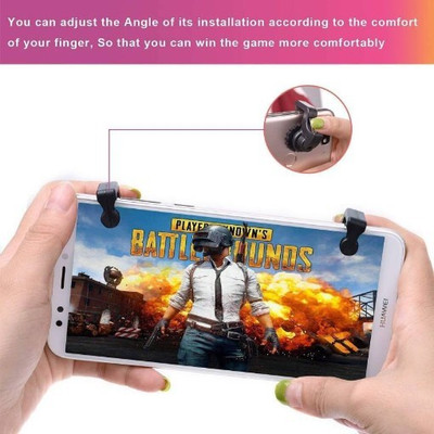 

SACRO WDM_471W PUBG chakri Trigger all smart phone compatible Sensitive Shoot/aim Buttons L1 R1 Trigger Mobile Game Controller ||compatible with all android & IOS smart phone Gaming Accessory Kit(Multicolor, For Android)