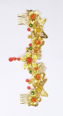 

Zaradise Handmade Women's Hair Accessories - GOLDEN 018 Hair Accessory Set(Gold)