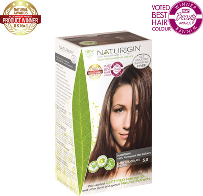 

NATURIGIN Permanent Hair Colour - Light Chocolate Brown Hair Color(Naturigin)