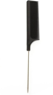 

BEAUTYFASHIONON Hairdressers Black Metal Pin Tail Comb Rat Tail Combs