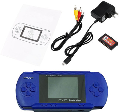 

FTAFAT Hand Held and TV out Gaming Console 2.8” LCD Colourful Screen 8 Bit with rechargeable Lion battery Handheld Gaming Console(Blue)