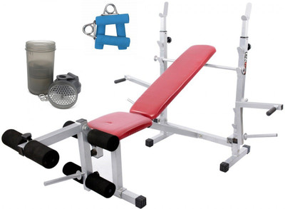

Lifeline Multi Bench 309 | Bundles With Gym Bag and Yoga Mat and Accessories (7 Items) Home Gym Combo(100 - 120 kg)