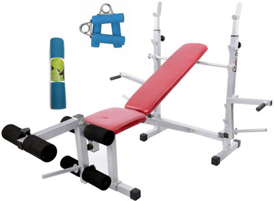 

Lifeline Multi Bench 309 | Bundles With Gym Bag, Yoga Mat and Accessories (6 Items) Home Gym Combo(100 - 120 kg)
