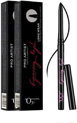 

O3+ Pro Artist Eyemazing Kajal - Long Wear Smudge Proof Matte Finish - Made in Germany(BLACK)