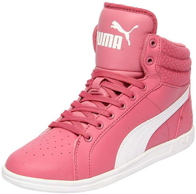

Puma Girls Lace Sneakers(Pink, Rapture rose-puma white