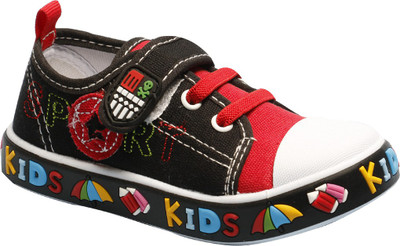 

Little Soles Boys & Girls Velcro Sneakers(Black