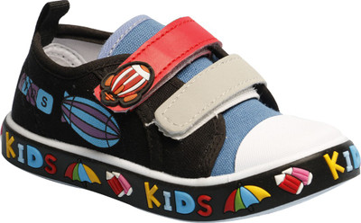 

Little Soles Boys & Girls Velcro Sneakers(Black