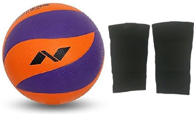 

Nivia 'Crater' volleyball + One Pair of Knee pad (Color on availability)- Volleyball Kit
