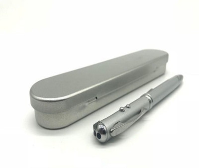 

ASR Multifunctional laser pen with writing pen, torch and flexible UV light(650 nm, Blue)