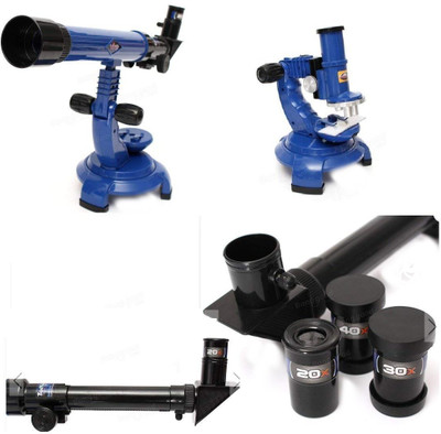 

Happy GiftMart 2 In 1 Science Nature Educational Learning Telescope Microscope Set (Multicolour)(Multicolor)