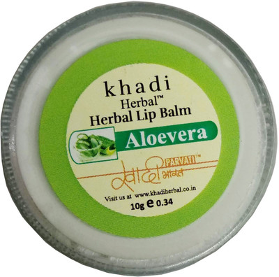 

Khadi Herbal Natural Aloevera Lip Balm(Pack of: 2, 10 g)