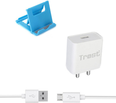 TROST Wall Charger Accessory Combo for Vivo V7 Plus(Multicolor)