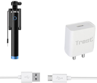TROST Wall Charger Accessory Combo for Huawei Honor 4x(Multicolor)