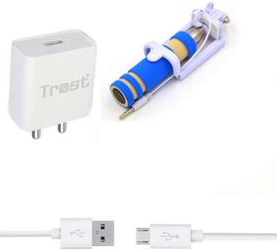 TROST Wall Charger Accessory Combo for Xiaomi Redmi Note 4, Xiaomi Redmi Note 5, Xiaomi Redmi note 5 pro:Xiaomi Redmi Note 3(Multicolor)