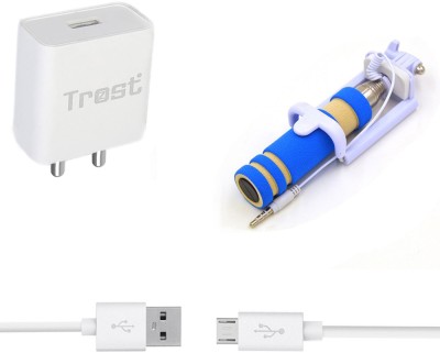 TROST Wall Charger Accessory Combo for Gionee M5 Lite, Gionee Marathon M5(Multicolor)