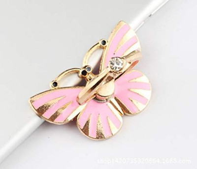 befunky Colorful Butterfly Luxury Wing Shape Universal Mobile Holder 3D Ring Finger (Pink) Mobile Holder