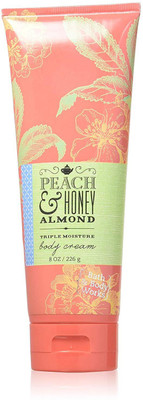 

Bath & Body Works Peach & Honey Almond Body Cream 8 Oz.(226 g)