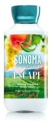 

Bath & Body Works Sonoma Weekend Escape Shea and Vitamin E Body Lotion 8 Ounce / 226 Gram(226 g)