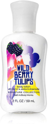 

Bath & Body Works Wild Berry Tulips Travel Size 2 Ounce Body Lotion(59 g)