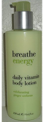 

Bath & Body Works Breathe Energy Daily Vitamin Lotion ~ Exhilarating Ginger Verbena ~ 8.4 fl. oz (250 ml)(250 g)