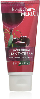 

Bath & Body Works Black Cherry Merlot Nourishing Hand Lotion Cream 2 oz with Shea Butter and Vitamin E Travel Size(59 g)