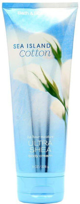 

Bath & Body Works SEA ISLAND COTTON 24 Hour Moisture Ultra Shea Body Cream 8 oz / 226 g(226 g)