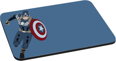 

ANNI69 Captain america with Blue Background on Mouse pad high quality Branded Mousepad(Multicolor)