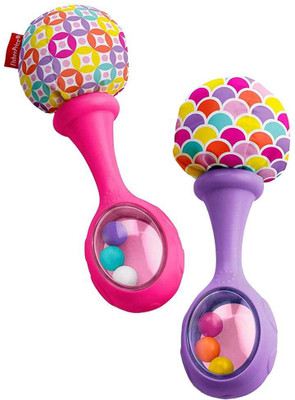 

Fisher-Price Rattle 'n Rock Maracas, Pink/Purple(Multicolor)