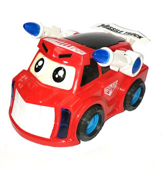 

TALKING GANESHA Musical Police Missile Truck with 3DLights, Music Bump and Go Musical Toy for Kids - Multicolor(Multicolor)