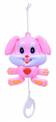 

Bluwings Cradle Hanging Bell Musical Dancing Rabbit with Sweet Sound (Min. Age 10 Month)(Pink)