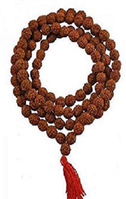 Jaipur Gemstone Natural Rudraksha Mala Wood Chain