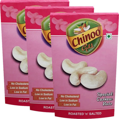 

Chinoo Roasted & Salted Special Cashew Nuts, 3 Packs of 100g Each Cashews(300 g, Box)