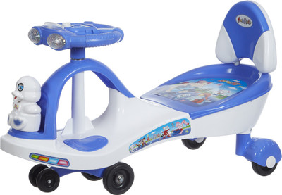 

Fun Ride Magic Car with LED Lights, Musical Rhymes and Backrest (Blue)(Blue)