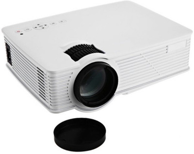 

PLAY Mini Portable LED Projector with Android4.4 Wi-Fi 2500 Lumens Full HD 1080P HDMI/USB/AV/SD/VGA for Home Theater PC Laptop Video Games TV Beamer 2500 lm LED Corded Mobiles Portable Projector(White)