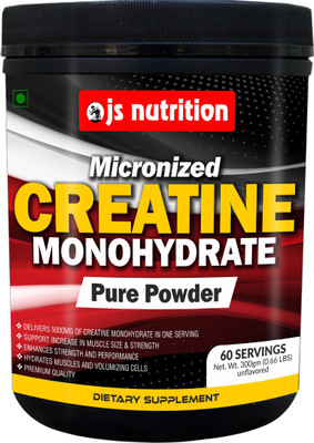 

Ojs Nutrition Micronized Creatine Monohydrate Pure Powder-Unflavored-300gm Creatine(5 g, Unflavored)