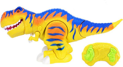 

IndusBay Infrared Remote Control Dinosaur Robot Toy For kids with Walking, Sound Action, Head Swing movement - The Good Dinosaur(Yellow)